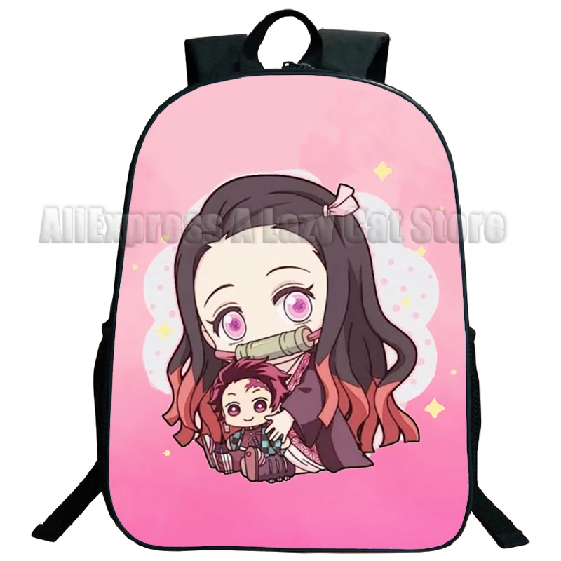Demon Slayer Kimetsu No Yaiba Backpack for Girls Boys Kamado Nezuko Travel Rucksack Anime Teens School Knapsack 3