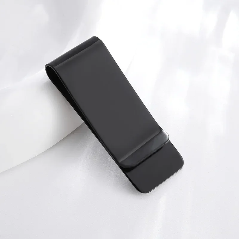 Metal Money Clip 1Pc Stainless Steel Metal Money Clip Creative Banknote Clip Belt Personality Mini Bookmark Clips Wallet Ticket Folder