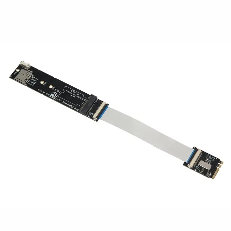 TA-M.2 A+E 키 - M.2 B-키 3G/4G/5G 네트워크 모듈은 M.2 B 키 모듈/USB/Pcie 신호를 지원합니다. SIM 카드 슬롯