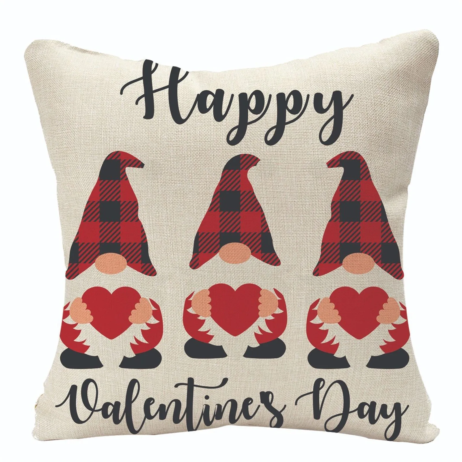 

New 2024 1pc Valentines Day Pillow-Covers 18x18 Inch For Home Decorations Valentines Day Decor DecoracióN Hogar Fiesta Room Deco