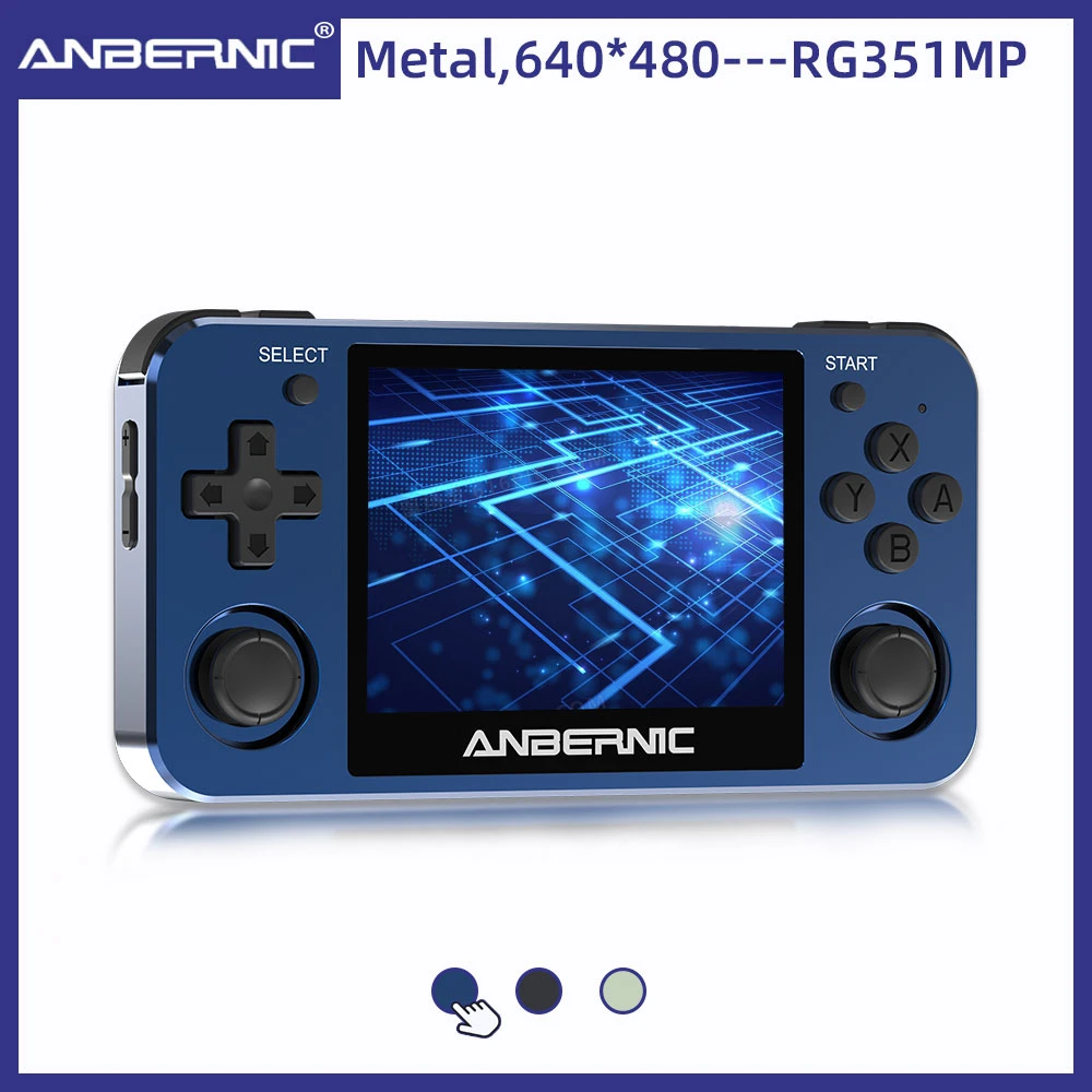 New Anbernic Rg351mp Portable Game Player Pocket Game Machine 3.5 Inch Ips Screen Support Ps1
