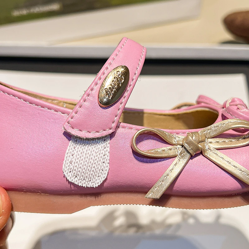 Girls PU Leather Non Slip Ballet Flats Shoes