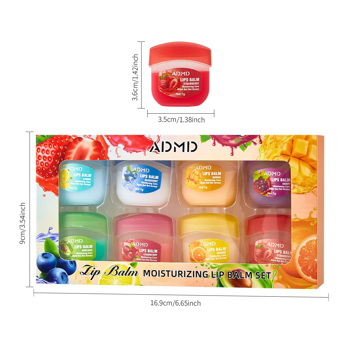 Vaseline Lip Balm Collection: Moisturizing & Nourishing Lip Care Set with Rose Lemon Essence