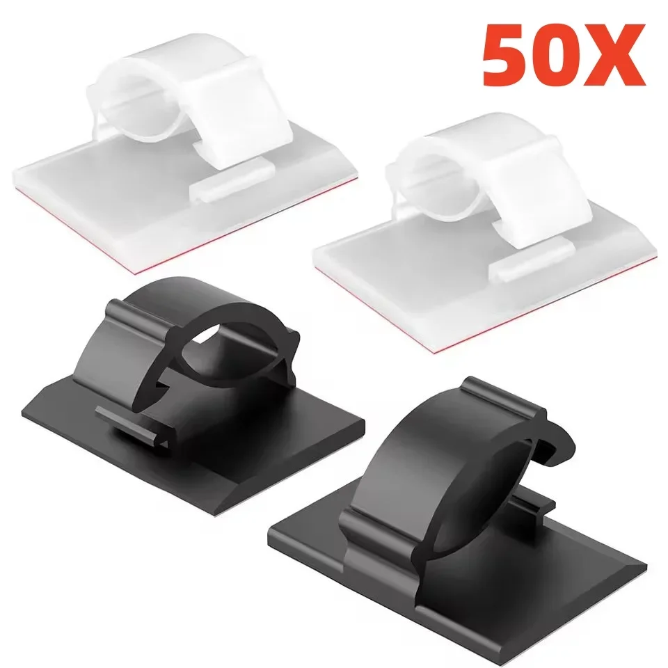 10/20/50PCS 케이블 정리 클립 와이어 와인더 홀더 보호대 USB 케이블 관..