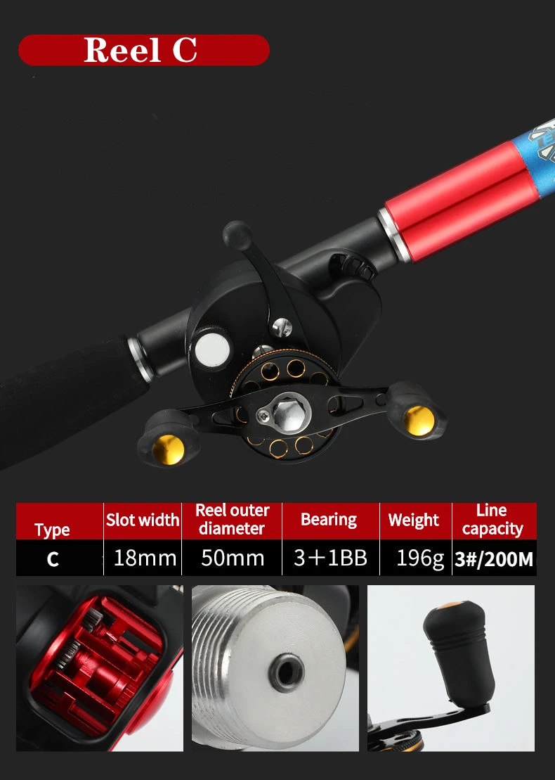 Mehrere Positionierung Hohl Angelrute 7H 19 Melodie Super Hard Power Hand Rod High Carbon Kurzen Abschnitt Fisch Pole canne eine Peche – Detail 18