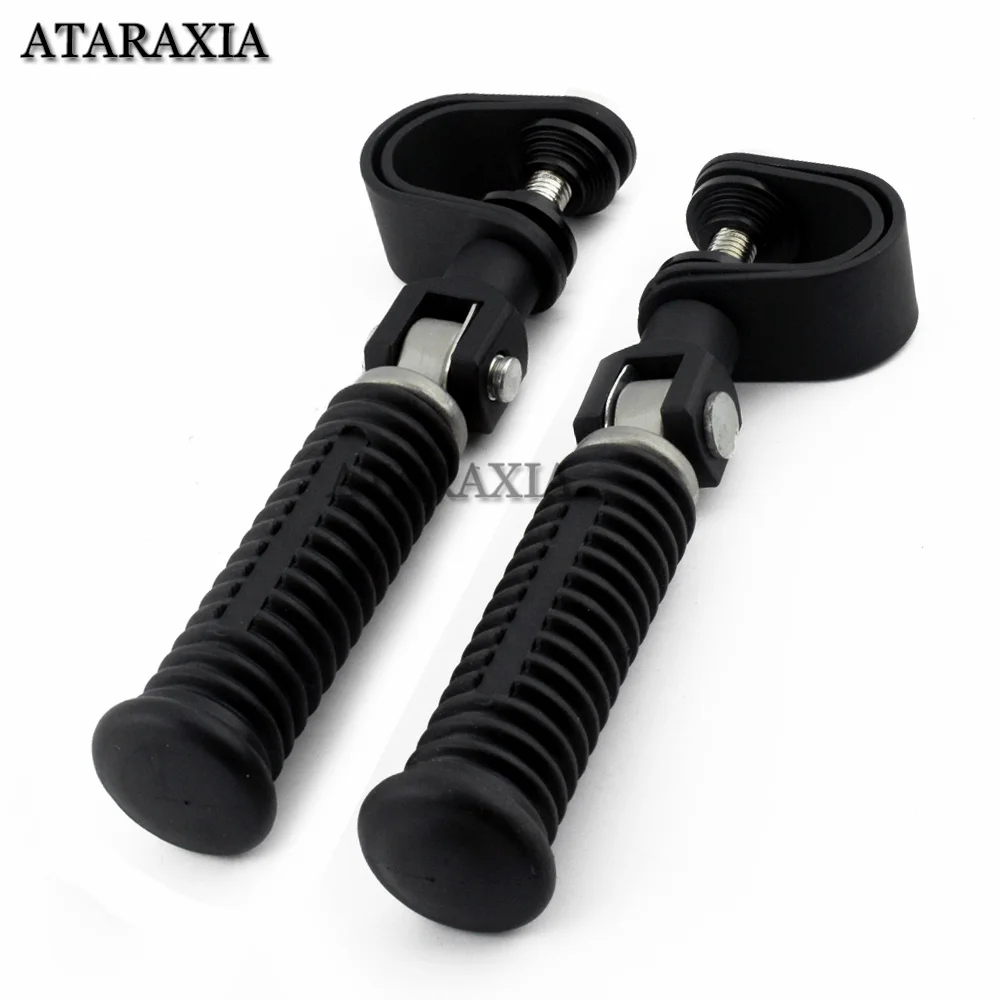 thumbnail image 2 of Highway Pegs Motorcycle Highway Pegs For Crash Bars Pair Of Clamp Footrest Mount For 1in Engine Crash Bar Guard Argent Motorcycle Foot Pegs Repose Pied Moto 2 of 9
