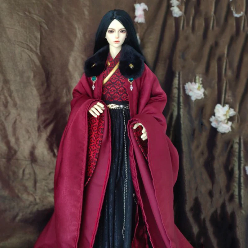 

1/4 1/3 Scale Ancient Costume BJD Hanfu Robe Warrior Outfit For MSD SD13 SSDF ID75 Strong Uncle Doll Clothes Accessories A1825