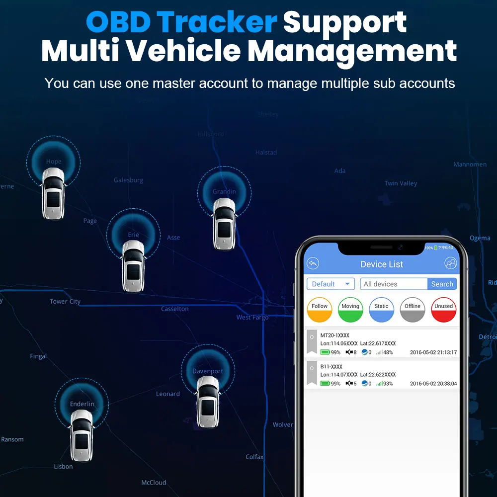  ¶ Ʈ APP 2G GPS , OBD MINI Para Auto OBD2 ۷ι GPS , GSM  ڵ Ϳ 