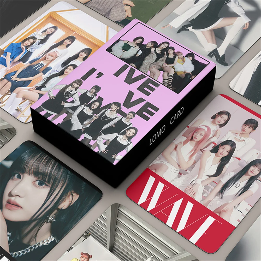 

Альбом для фотографий KPOP IVE, волнистые 55 шт., неповторяющиеся ломо-карты, WonYoung, предзаказ, подарочные карточки для поклонников YuJin LIZ
