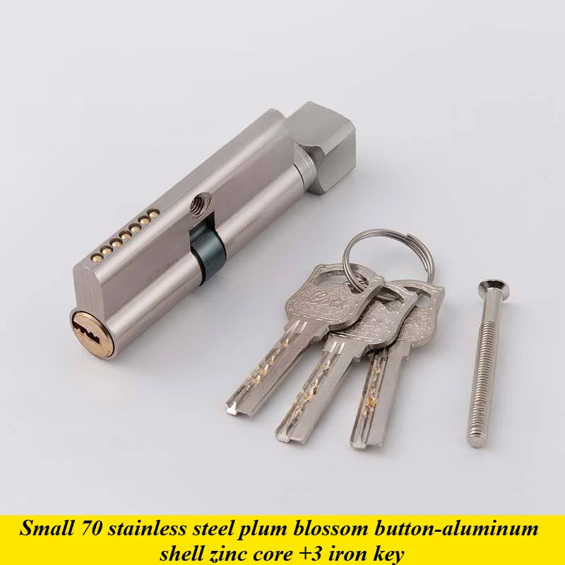 Indoor And Outdoor Anti-theft Door Lock Core 29mm Black Silver Door Handle Copper Lock For Household Use 3pcs Copper Keys 70mm door lock cylinder