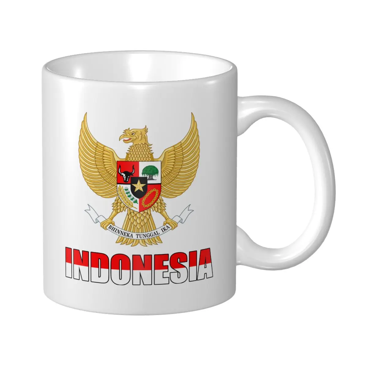 

Mark Cup Mug Indonesia Letter Flag Emblem Coffee Mugs Tea Milk Water Cup Travel Mugs For Office Home