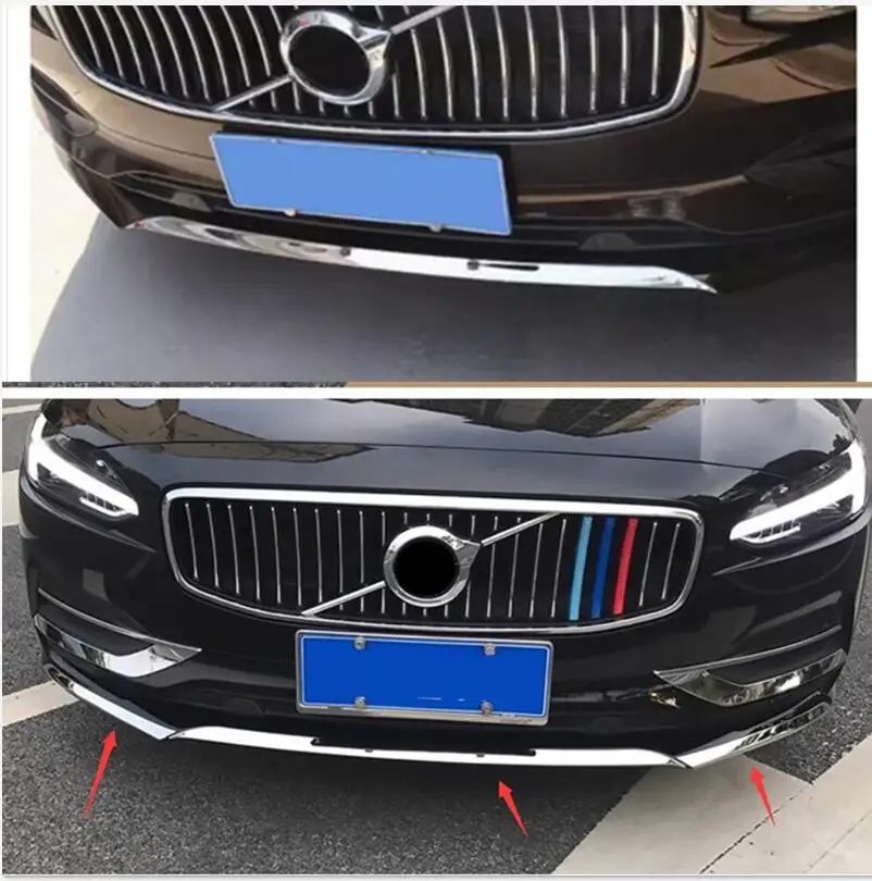 For Volvo S90 2016-2019 Front Bumper Lip Diffuser Protector - View #11