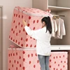 Large Capacity Clothing Storage Bag Portable Clothing Quilt Storage Bag Bedroom Organizer Foldable Dust-Proof Quilt Zipper Bag 1
