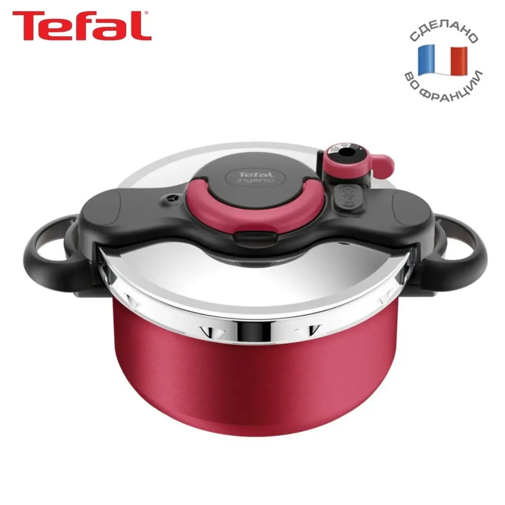 Pressure cooker Tefal Ingenio all in one p4704232, Red pan cooking pot