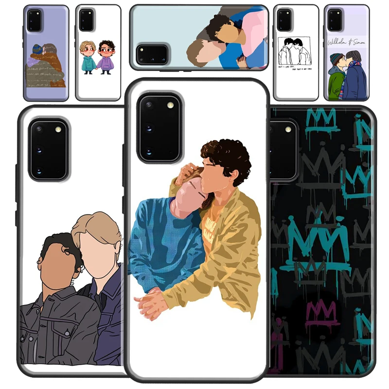 Custodia Young Royals Per Samsung Galaxy S22 S21 S23 Ultra Note 20 S8 S9 S10 Note 10 Plus S20 Fe Cover Posteriore
