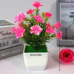 Artificial Bonsai Flower Pot for Home and Garden Decor (1pc Pink Sakura)