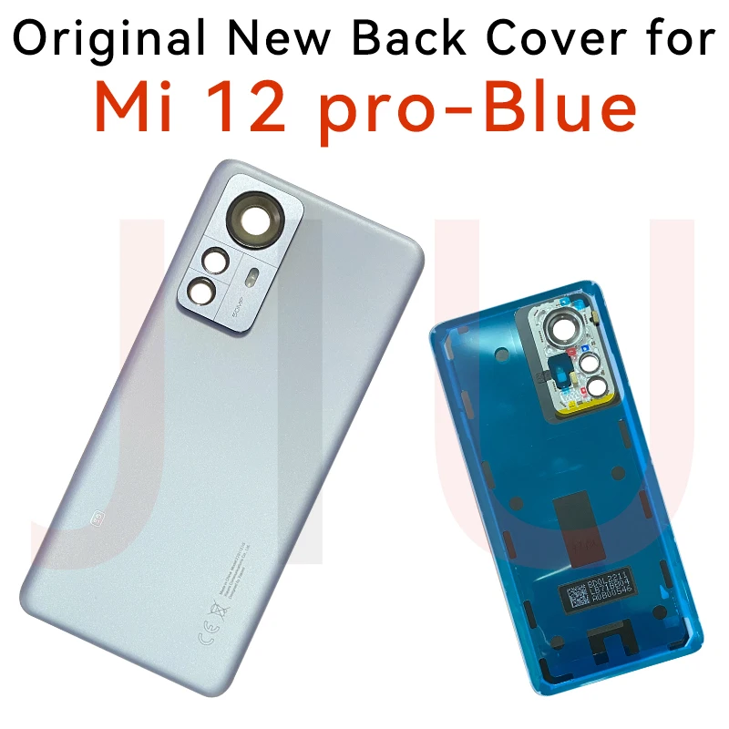 Carcasa de batería Original para Xiaomi Mi 12 Pro, tapa de vidrio, cubierta  trasera Mi12 Pro, repuesto con lente de marco de cámara + cinta adhesiva -  AliExpress