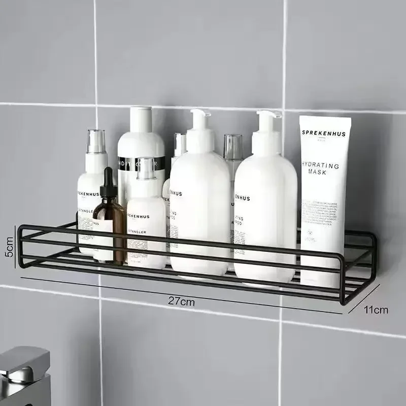 Bathroom shelf rack bathroom storage rack storage rack bathroom kitchen storage rack non-porous wall mounted toilet toiletries storage rack kitchen food