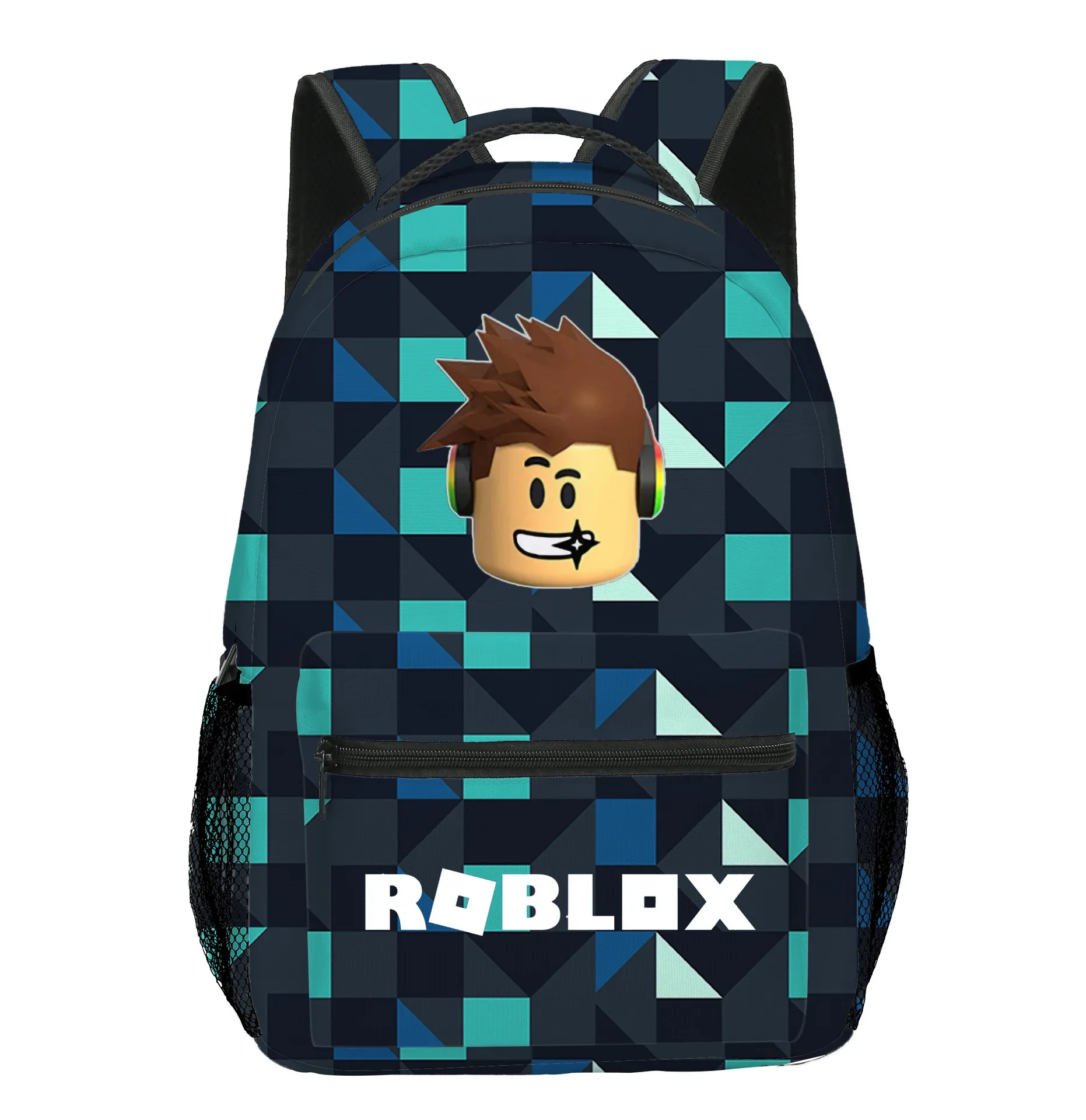 

Virtual ROBLOX Elementary and Middle School Children's Backpack Schoolbag Boys and Girls Backpack Lightening Zipper Shoulders