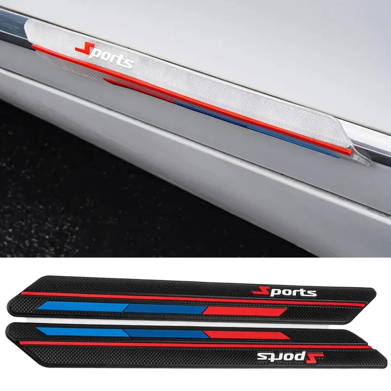 Universal Car Bumper Protector Strips - Anti-Scratch Guard Set (2-Pack)