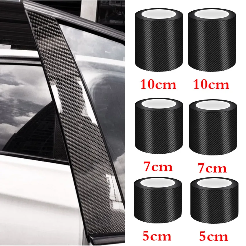 310m Width Length Carbon Fiber Sticker Tapes Car Anti Collision