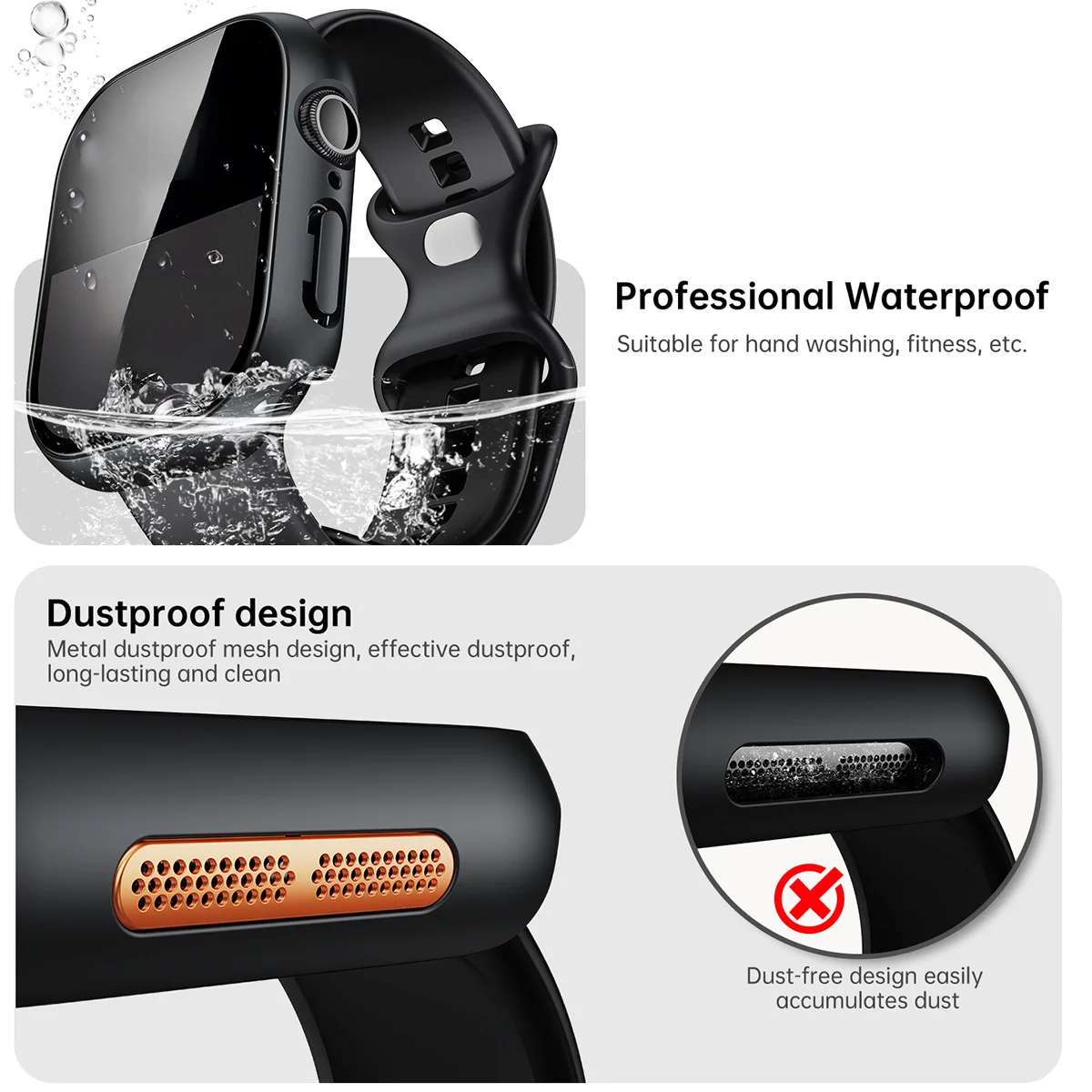 Premium Tempered Glass and Protective Bumper Case
