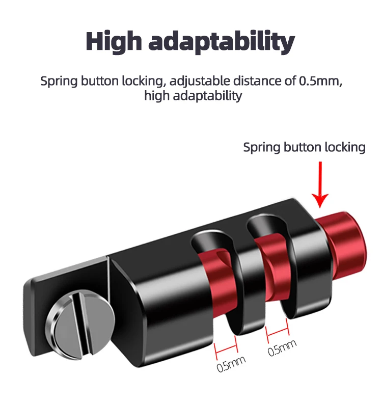 HDMI-Compatible Cable Clamp for Sony A72 A73 Cage Rig Plate Adjustable Wire Clip