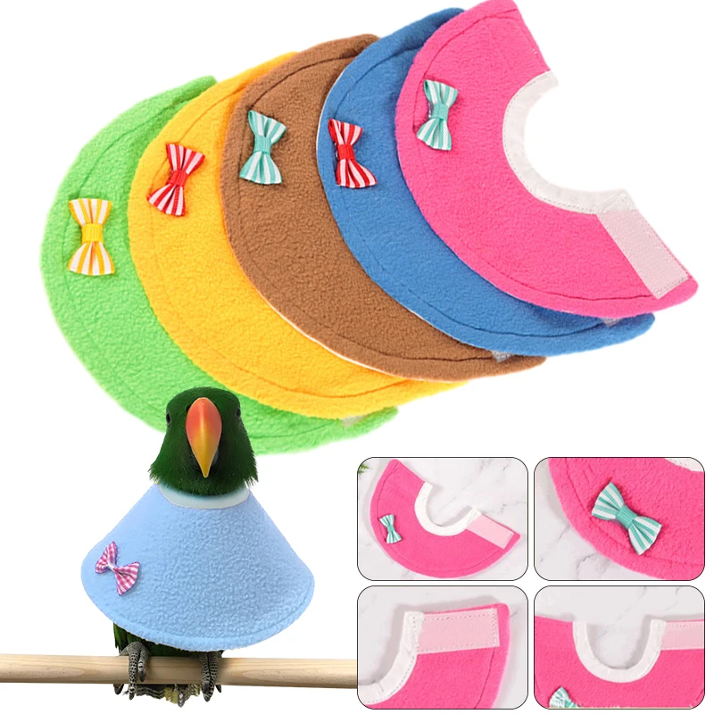 

Puppy Collars for Litter Para Mujer Elizabeth Bird Collar Anti-Pecking Parrot Recovery Cones Bird Collar Ring Pluck Hair