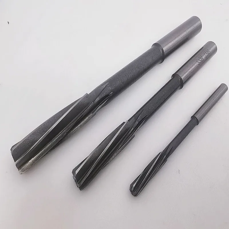 HSS H8 straight shank spiral groove machine reamer 3-20mm, used for precise cutting of machine tool chuck hole expansion 5