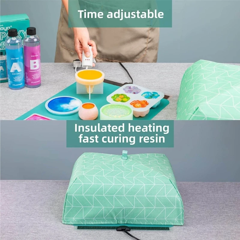 E0BF Lightweight Resin Dryer Mat Quick and Easy Resin Curing Tool Resin Heating Mat Quick Resin Dryer Mat Silicone Material