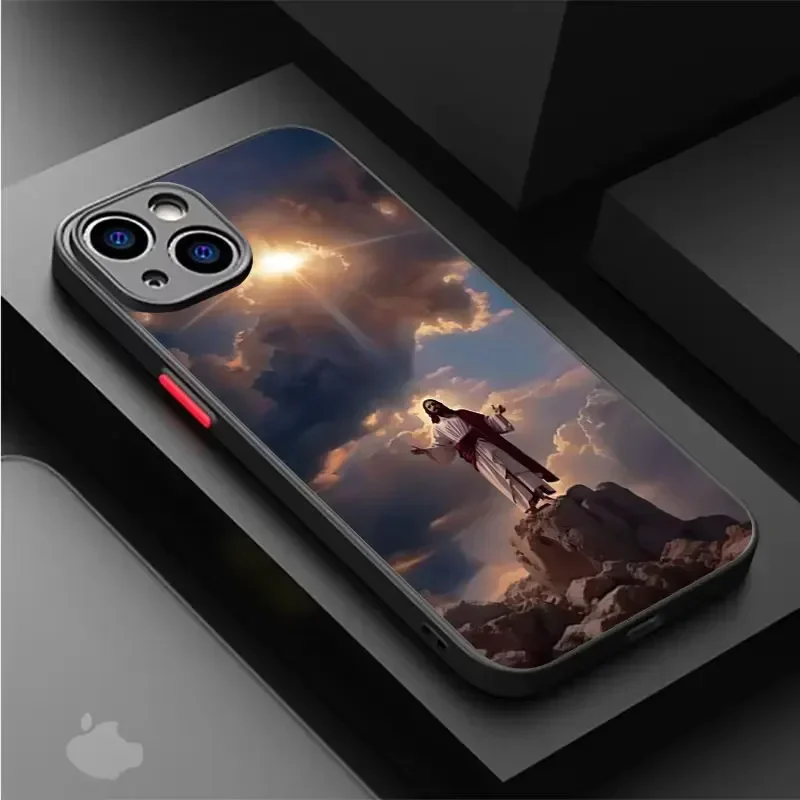 Verse of The Christian Bible Jesus Shockproof Phone Case - Air-Cushioned Hard Cover