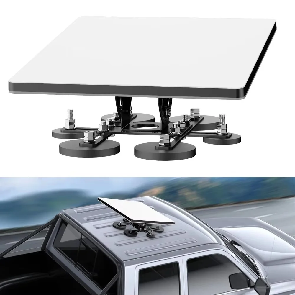 Magnetic Roof Mount for Starlink Mini (V4) Dish 211 lbs Angle-Adjustable 6 Magnetic Bases Cars Yachts