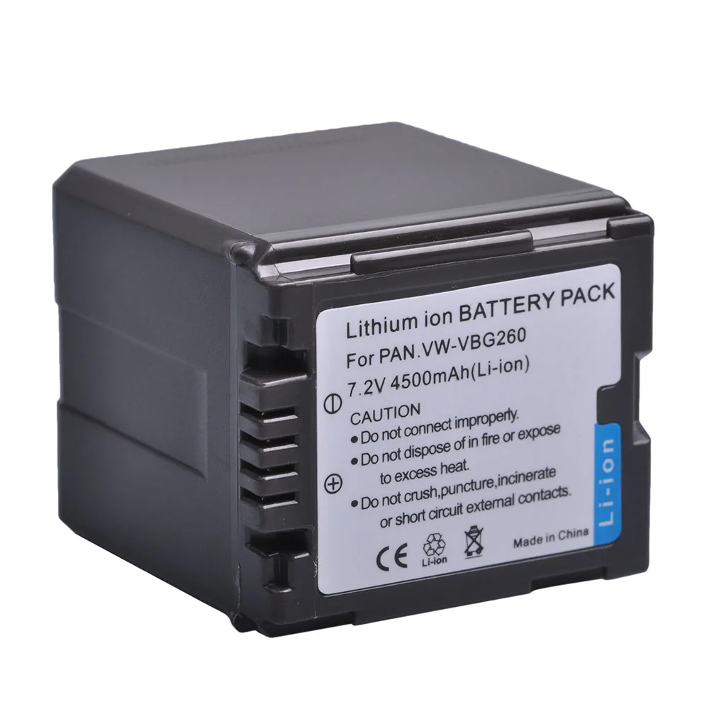 Bateria Mais Carregador Rápido para Baterias Panasonic Hdc Sd9 Sd100 Sd200 Sd700 Sd20 Sd10 Sd1 Sd1pp Sd5 Sd600 Vw-vbg260 vw Vbg260 Vbg070 Vbg130 - Image 5