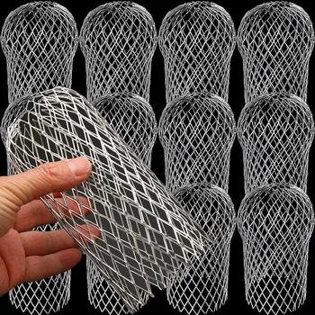 ตะแกรงกรองน้ำฝนสำหรับหลังคา 5/1 ชิ้น ป้องกันใบไม้ ฝุ่นละออง สำหรับรางน้ำฝน ท่อระบายน้ำ ระบบรางน้ำ 1