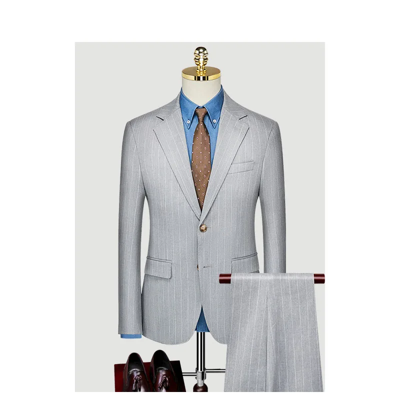 

Custom Made Groom Wedding Dress Blazer Suits Pants Business High-end Classic Dress Trousers ZHA06-36599