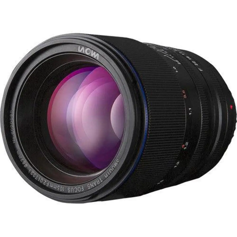 비너스 옵틱스 라오와 105mm f2 스무스 트랜스 포커스 렌즈 풀프레임 수동 초점 (캐논 EF,  A,  FE, 펜탁스 PK, 니콘 F 렌즈용)