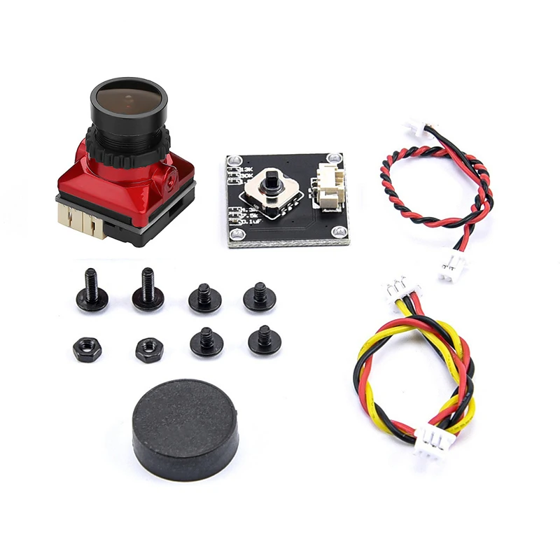 FPV-Drohnen-Motorhalterung 25x19mm Kunststoff-Metall - Rot/Schwarz/Orange