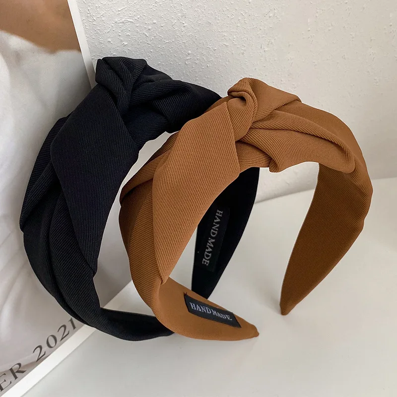 Nuevas diademas anudadas para mujeres, tocado para niñas, bandas