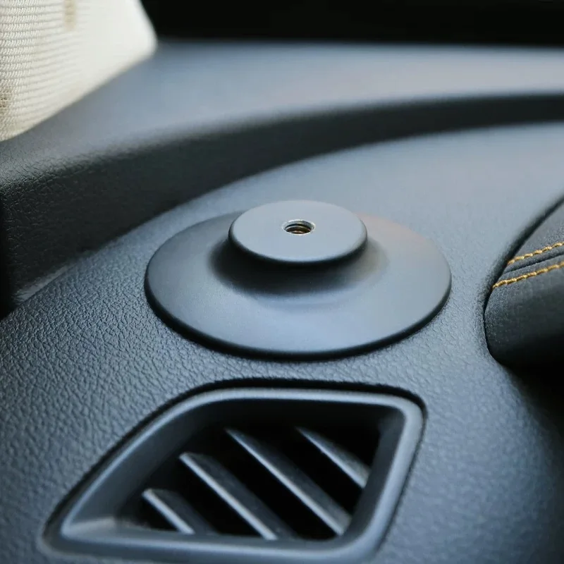 자동차 대시보드 원형 플레이트 스티커 내장 나사 어댑터, 접착 테이프 포함, G..