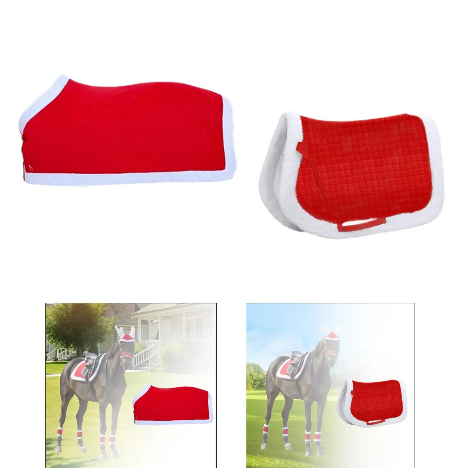 Horse Saddle Cape, Horse Saddle Pad, Sweat Pad, Christmas Costume Accessories