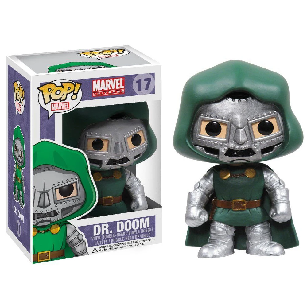 Funko Pop Marvel Universe Dr. Doom 10Cm Pvc Action Toy Figure Dr. Doom Modello Giocattoli Per Bambini Regali Di Compleanno