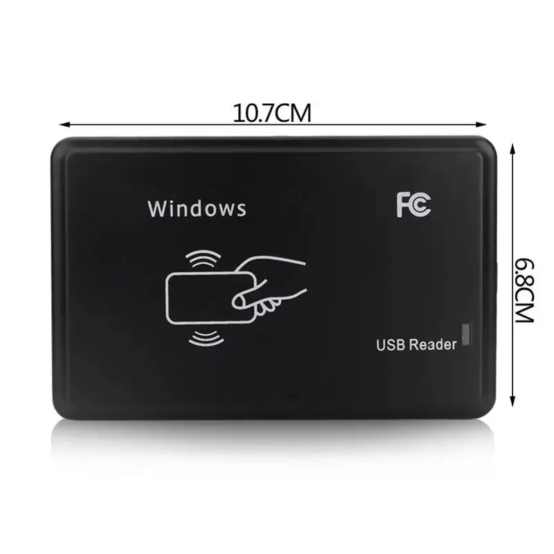 M01K USB RFID 리더 125Khz EM4100 ID 비접촉식 감도 스마트 카드 리더 TK4100 지원 윈도우 시스템 리눅스