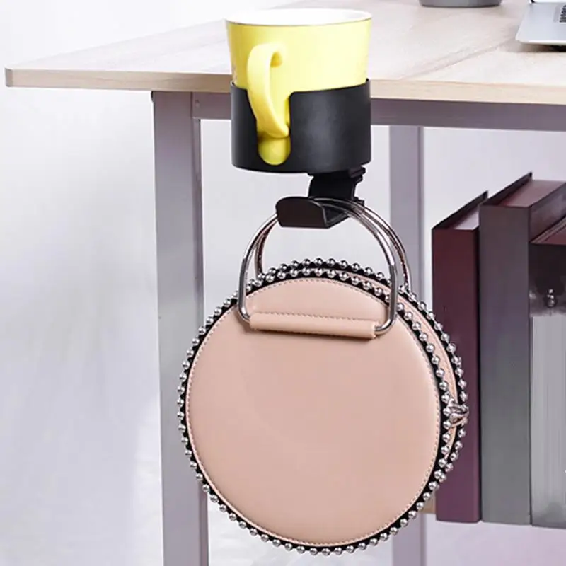 Desk Cup Holder Computer Desk Cup Holder Water Hanger Tray Home Office Table Water Clamp Clip On