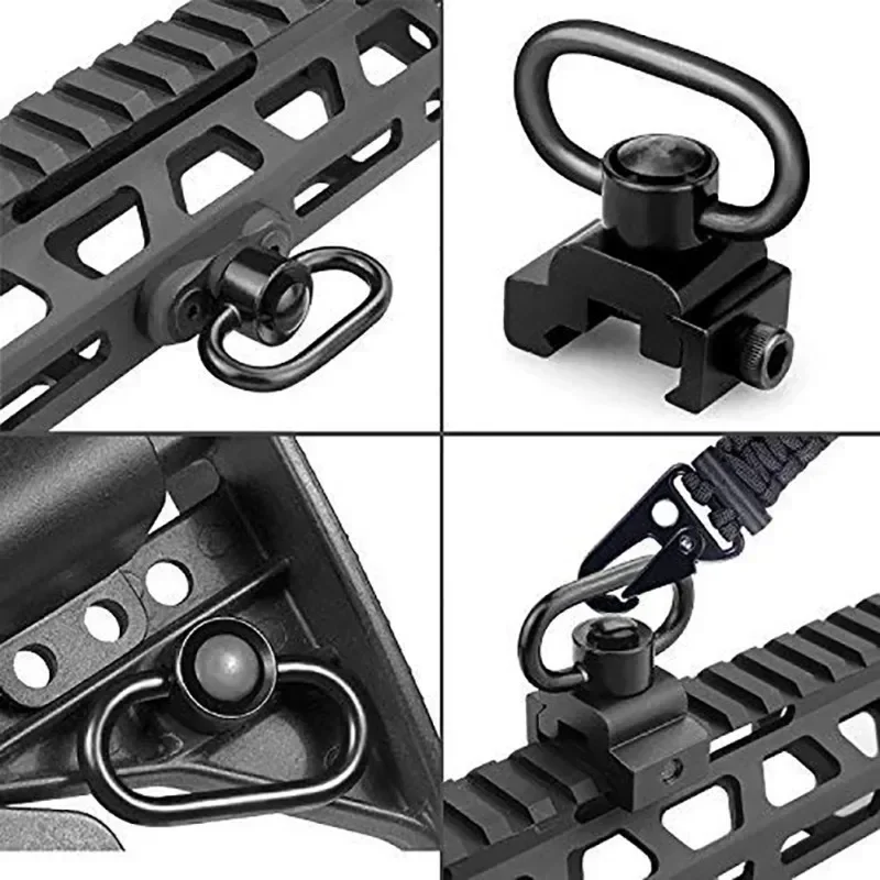 sling swivel mount 1.25&rdquo; QD Heavy Duty Quick Detach Push Button 360&deg; Rotatable For Two Point Rifle Sling Easy to Mount