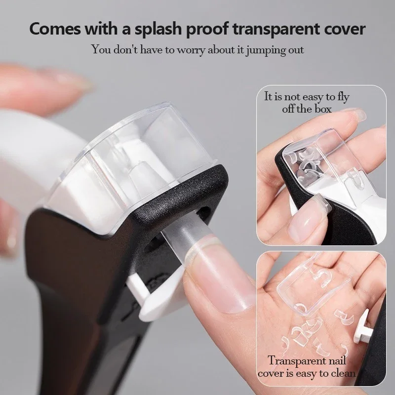 False Nail Art Clipper Anti-splash U-Shaped False Tips Edge Cutters Manicure Stainless Steel Head Professional Nail Art Tools 3