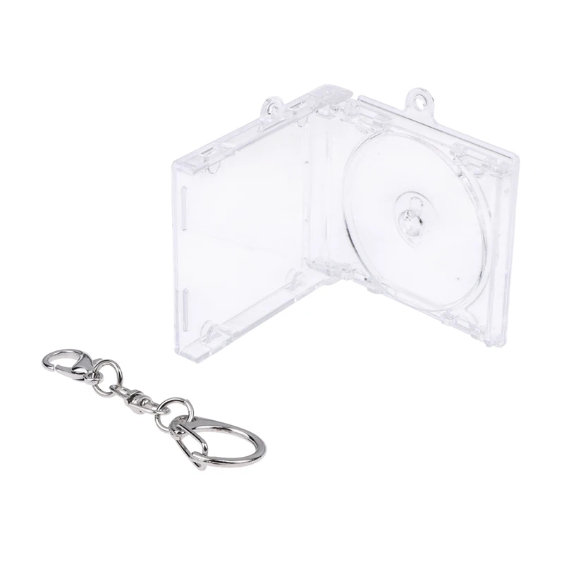 Mini-CD-Schlüsselanhänger-Hüllen, Plastik-CD-Hüllen, Transparente DVD-Cover, DVD-Schlüsselanhänger, Leere Mini-CD-Halter – Detail 11