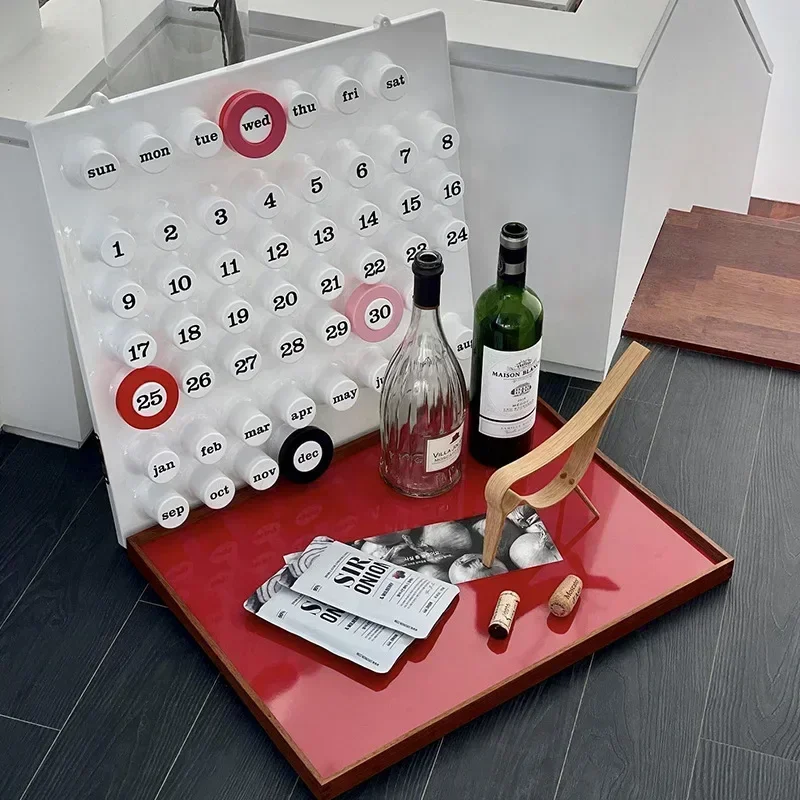 Side Table Desk Calendar Ins Internet Celebrity Perpetual Creative Desk Calendar Modern Design Mesa De Centro