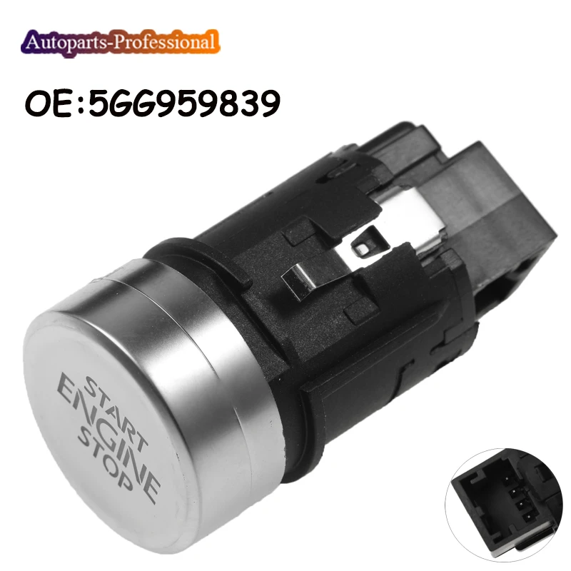 thumbnail image 2 of Engine Start Stop Button Switch Replacement For VW Tiguan 2009-2016 (Part #5N0959839) 2 of 14