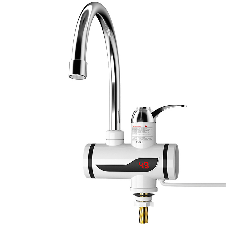 Intelligent hot and cold dual-purpose faucet, 3000W rapid heating Digital temperature control bathroom/kitchen are applicable