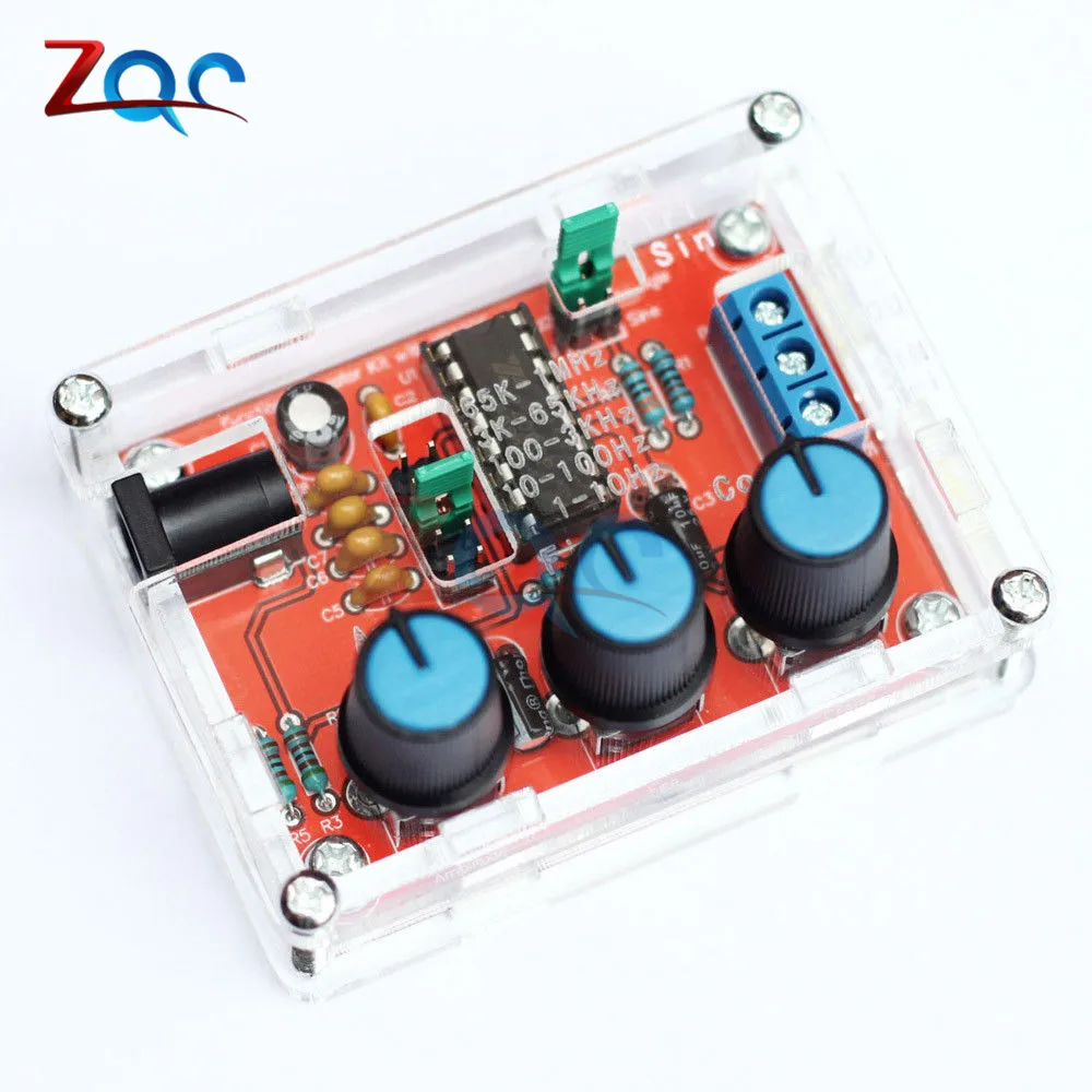 1Hz -1MHz XR2206 Function Signal Generator DIY Kit Sine/Triangle/Square Output Adjustable Frequency Amplitude signal generator kit signal generator